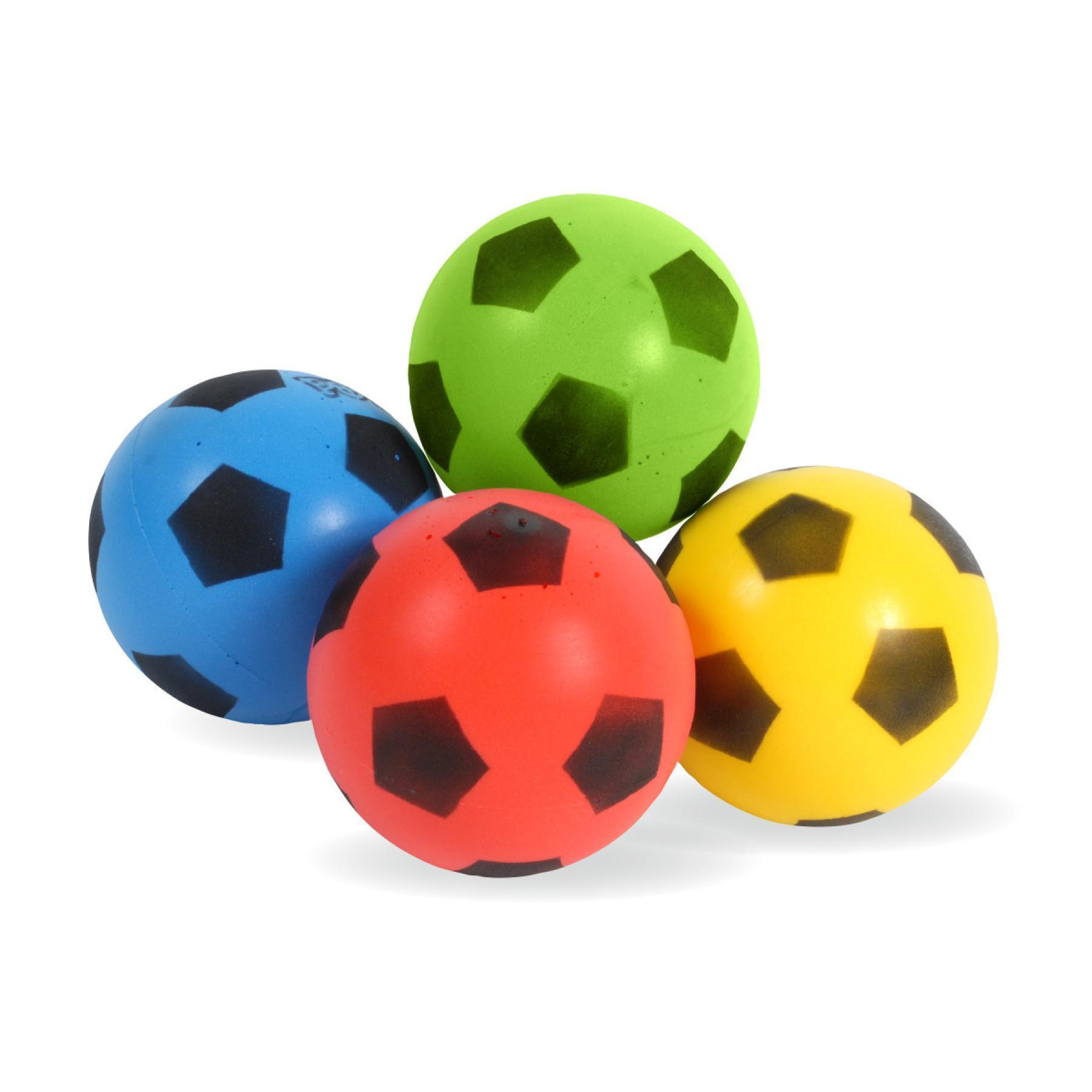 Lot de 4 ballons coloris assortis 17.5 cm Sporti France