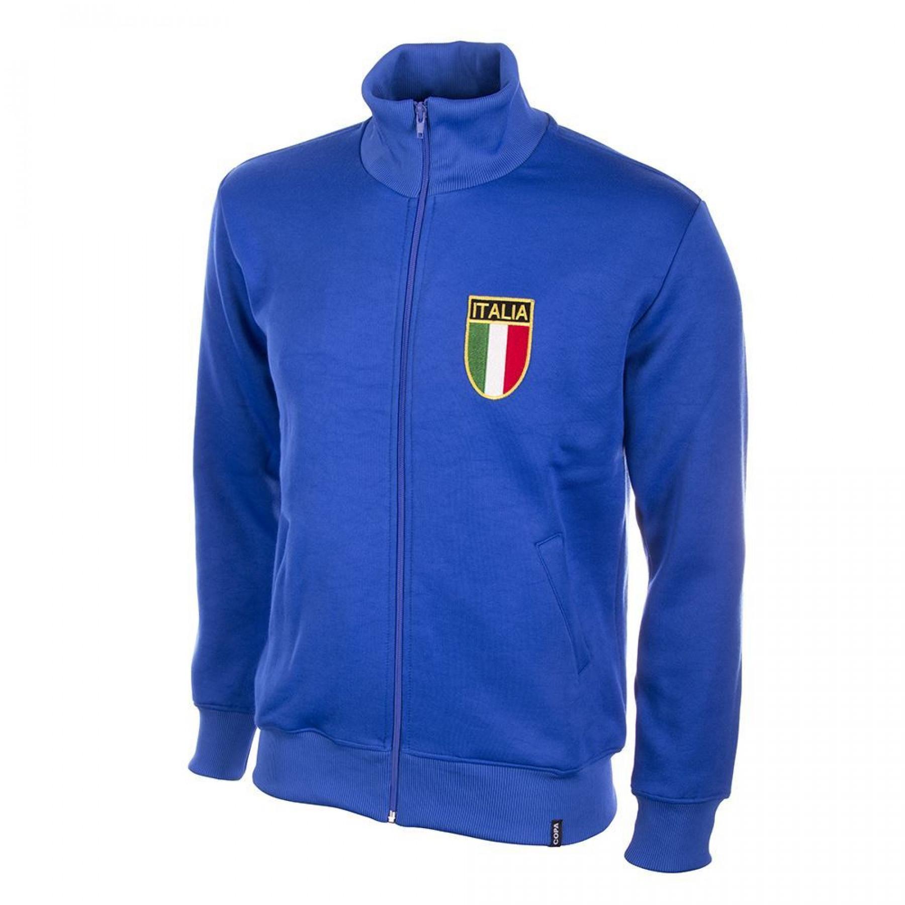 Veste de survêtement zippée logo Italie 1970's