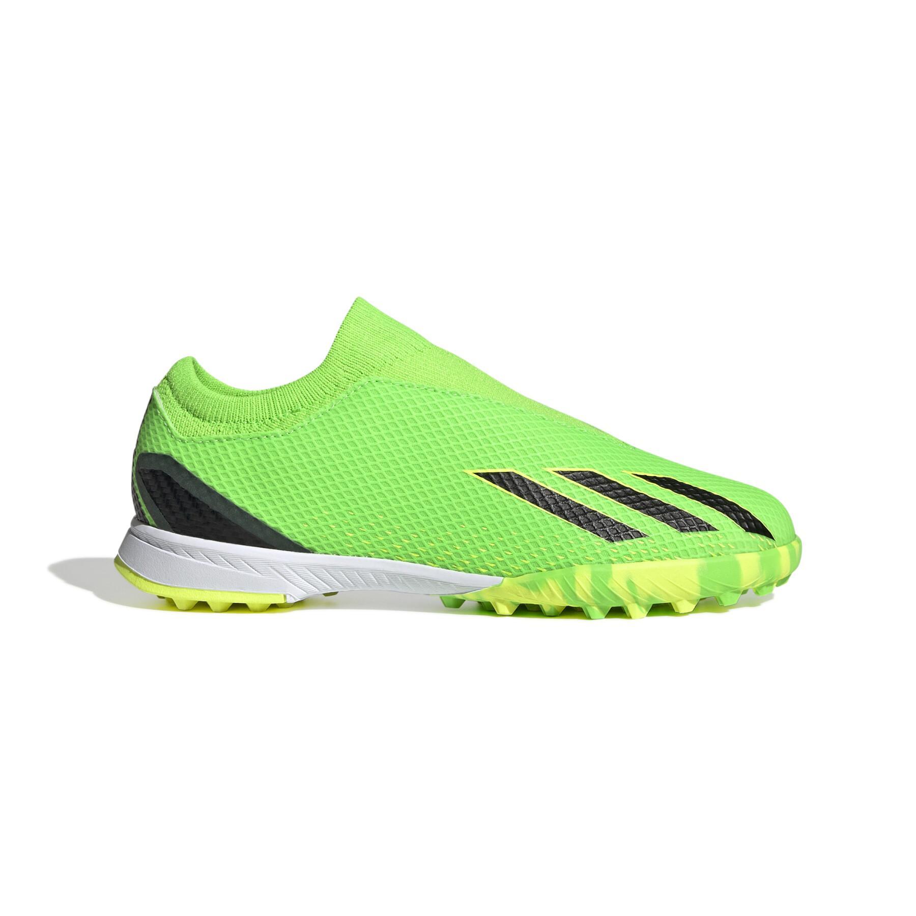 Chaussures de football sans lacets enfant adidas X Speedportal.3 Turf - Game Data Pack
