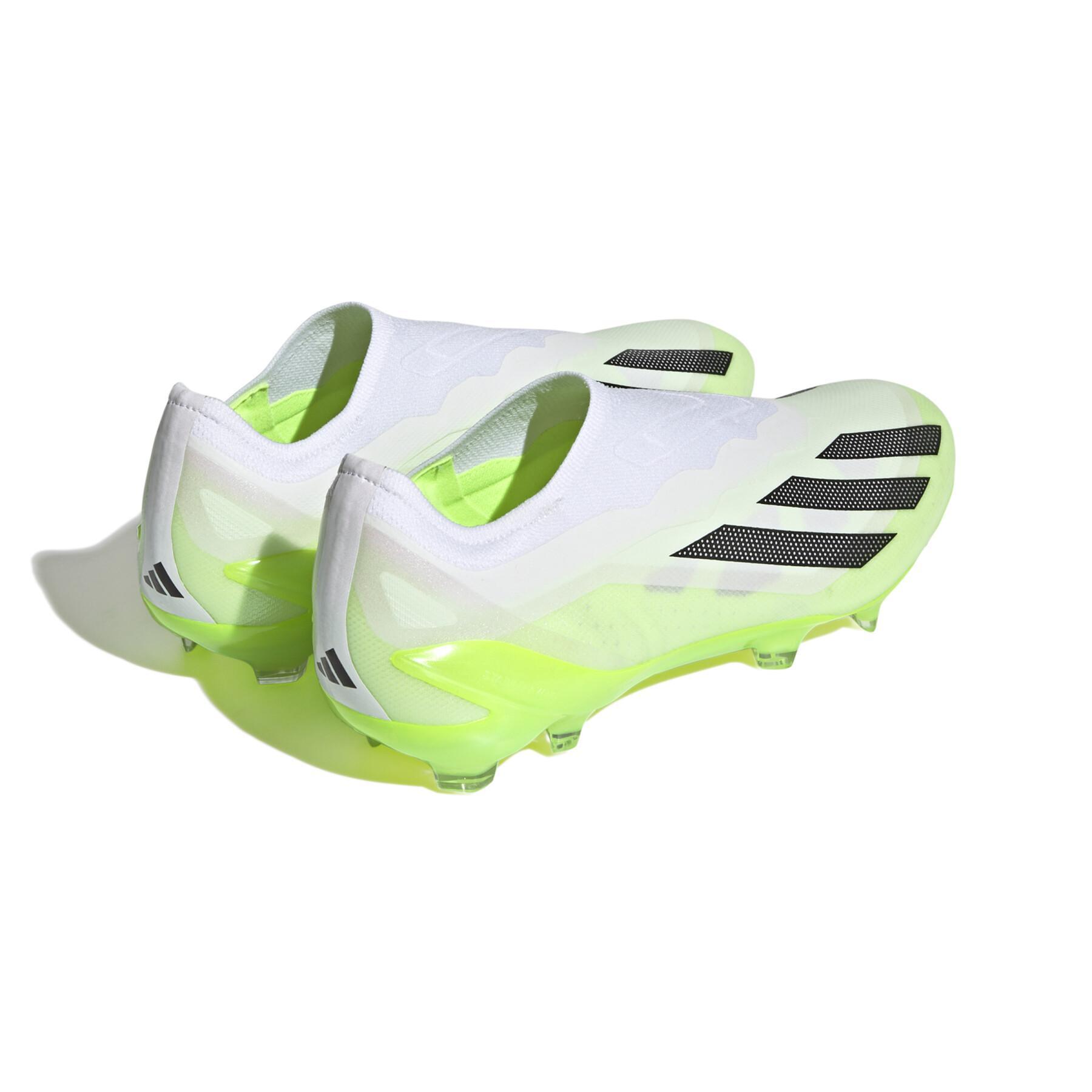 Chaussures de football sans lacets enfant adidas X Crazyfast.1 FG