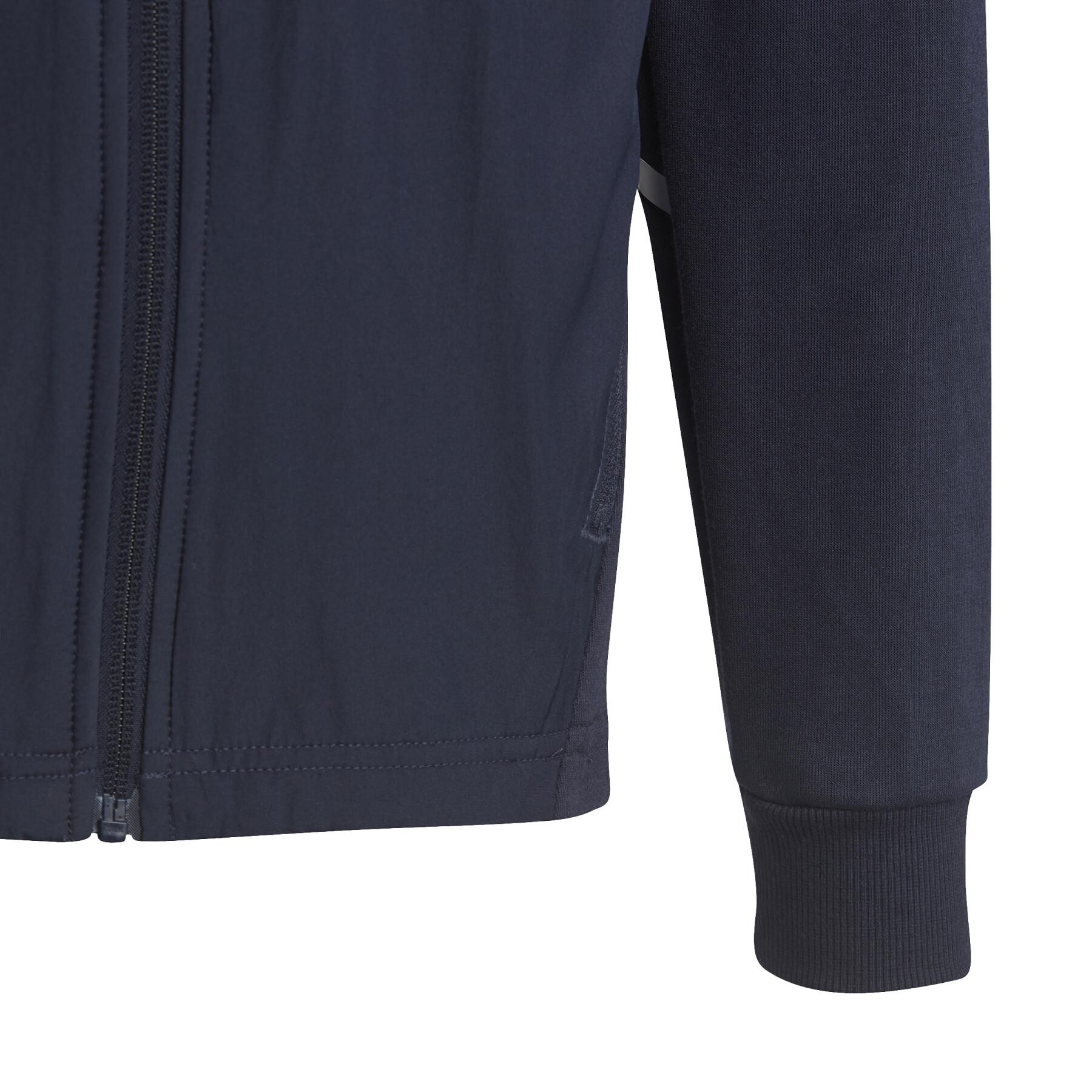 Sweatshirt à capuche full-zip enfant adidas Designed for Gameday