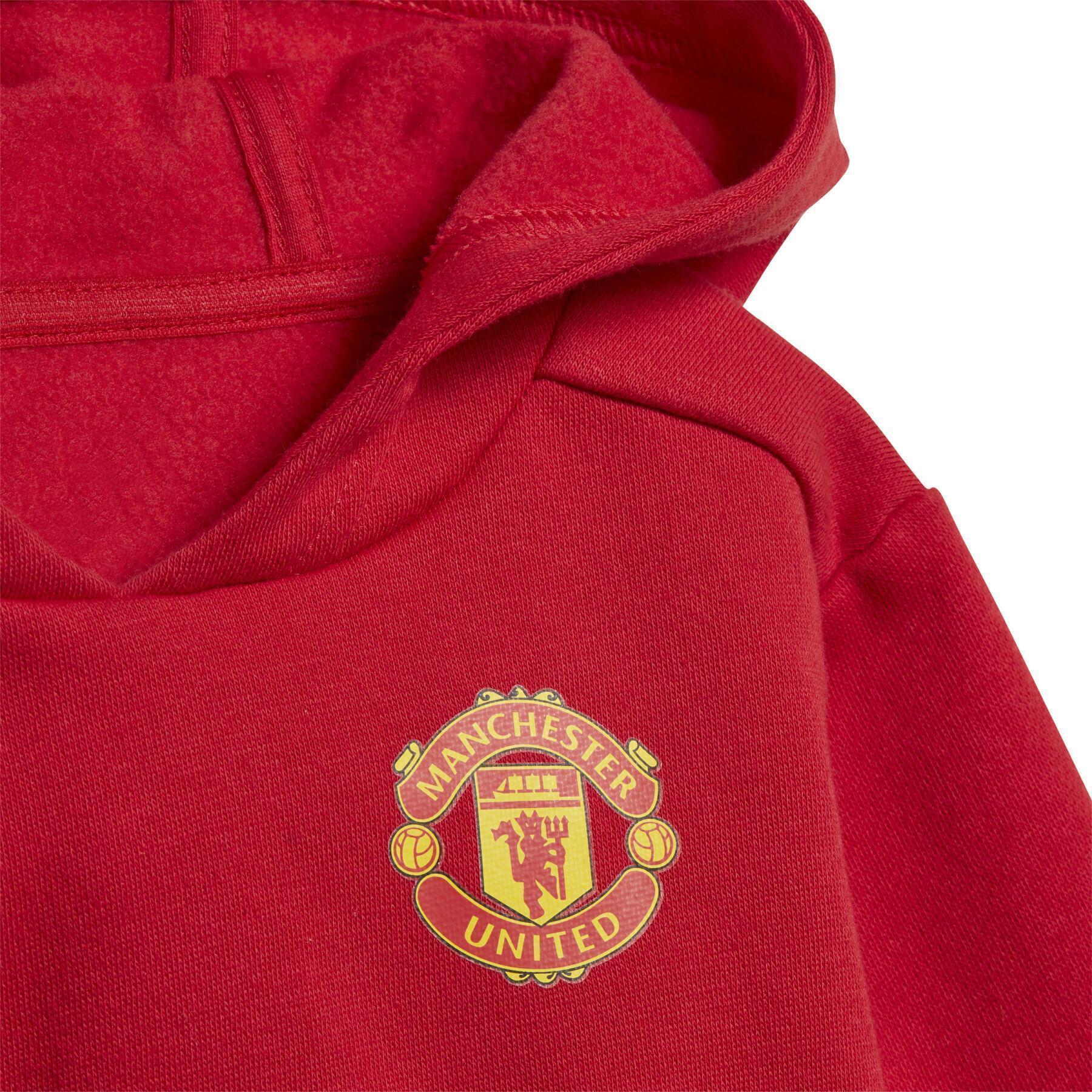 Ensemble jogging et sweatshirt à capuche bébé Manchester United DNA