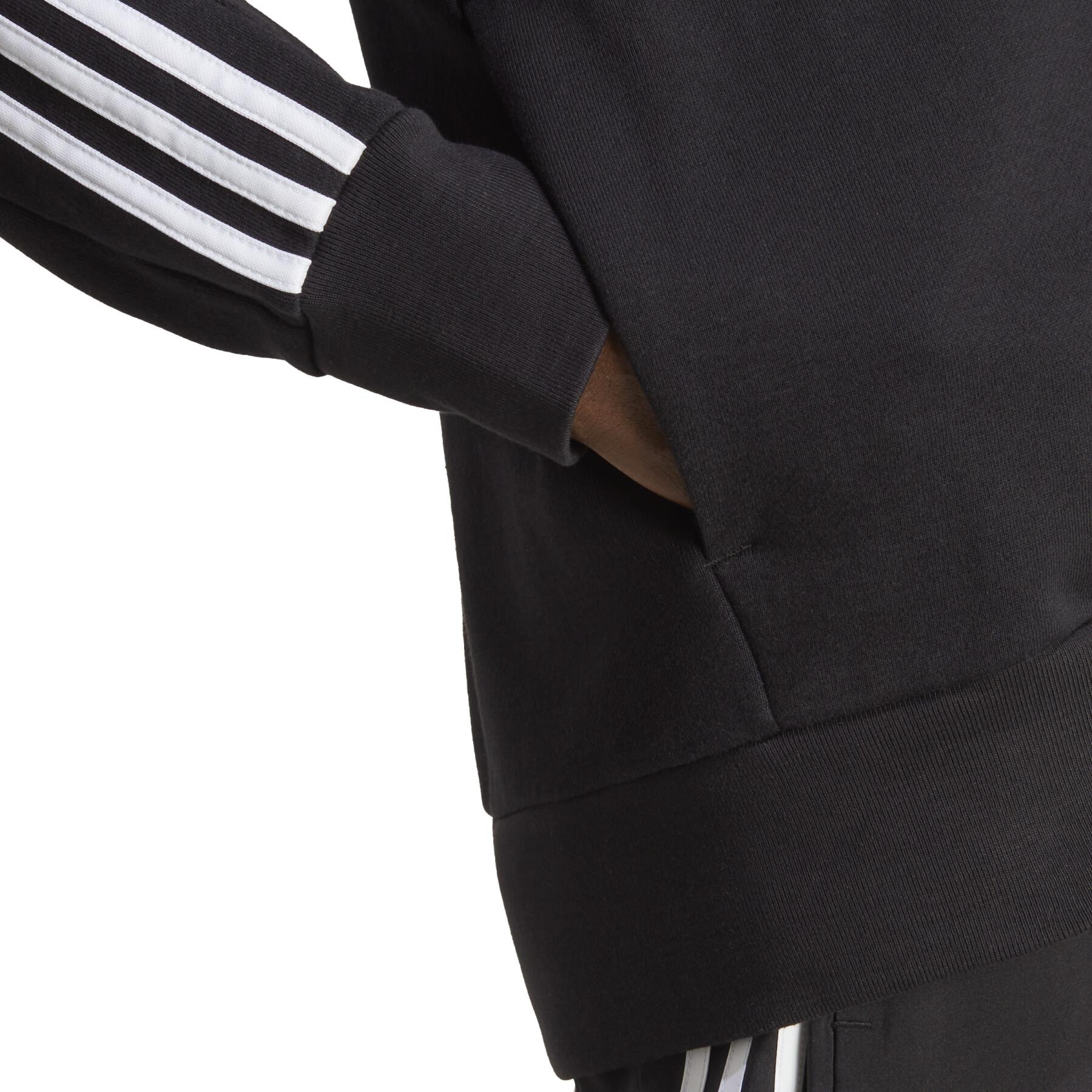 Sweatshirt à capuche zippé molleton adidas Essentials 3-Stripes