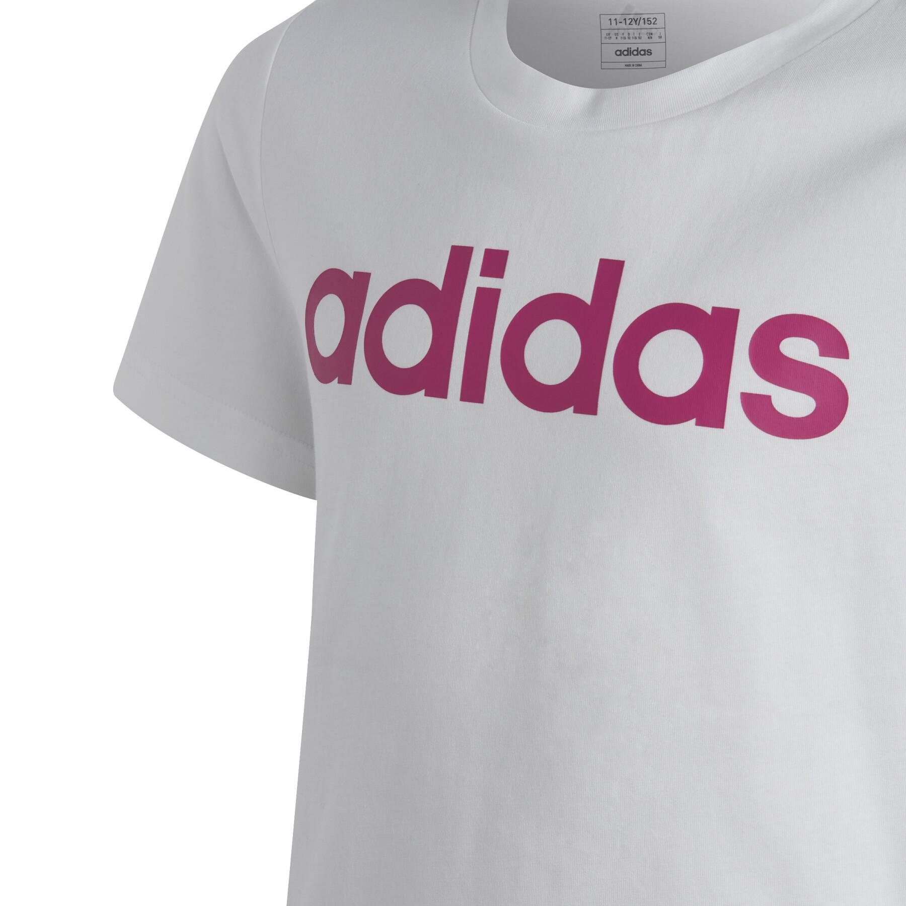 T-shirt ajusté logo coton fille adidas Essentials Linear Logo