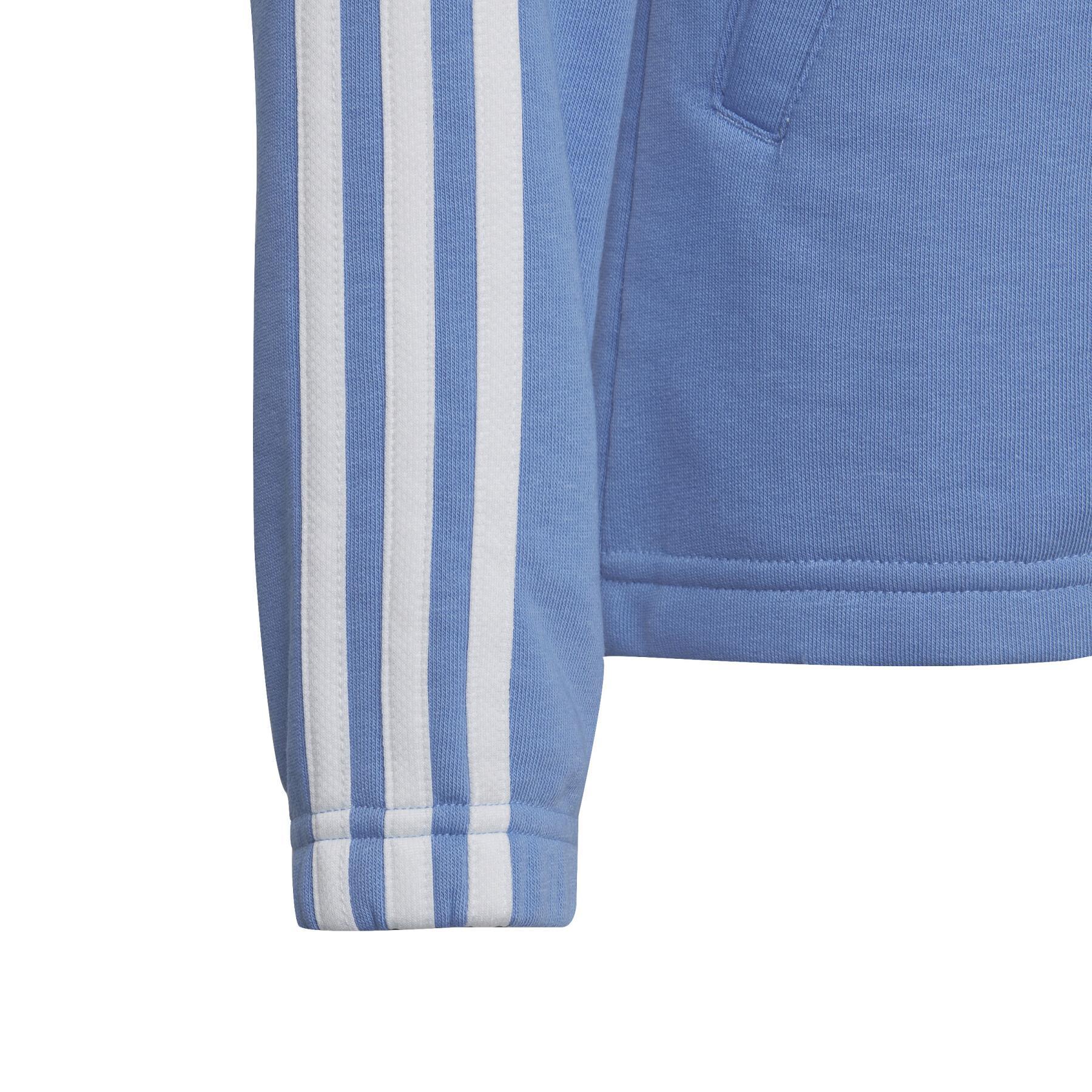 Sweatshirt à capuche zippé fille adidas 3-Stripes Essentials