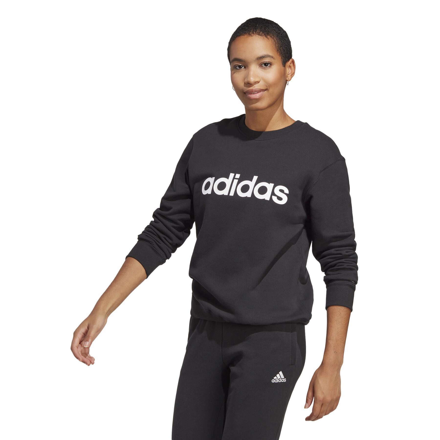 Sweatshirt linéaire molleton femme adidas Essentials