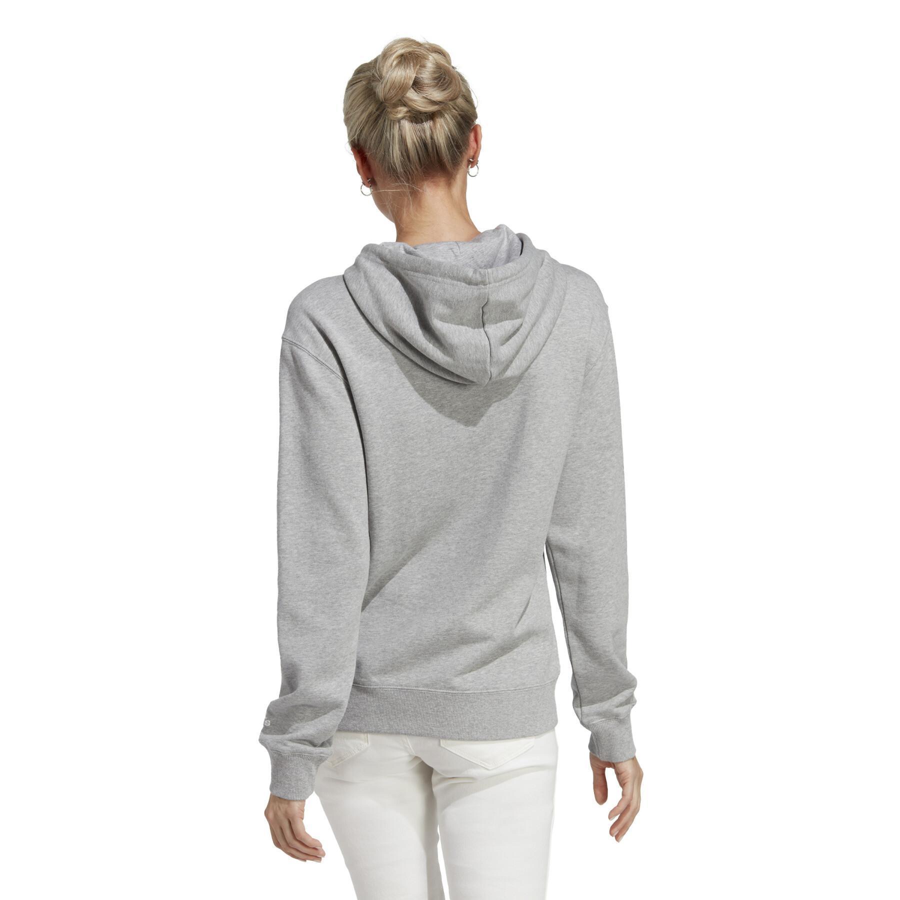 Sweatshirt linéaire à capuche femme adidas Essentials