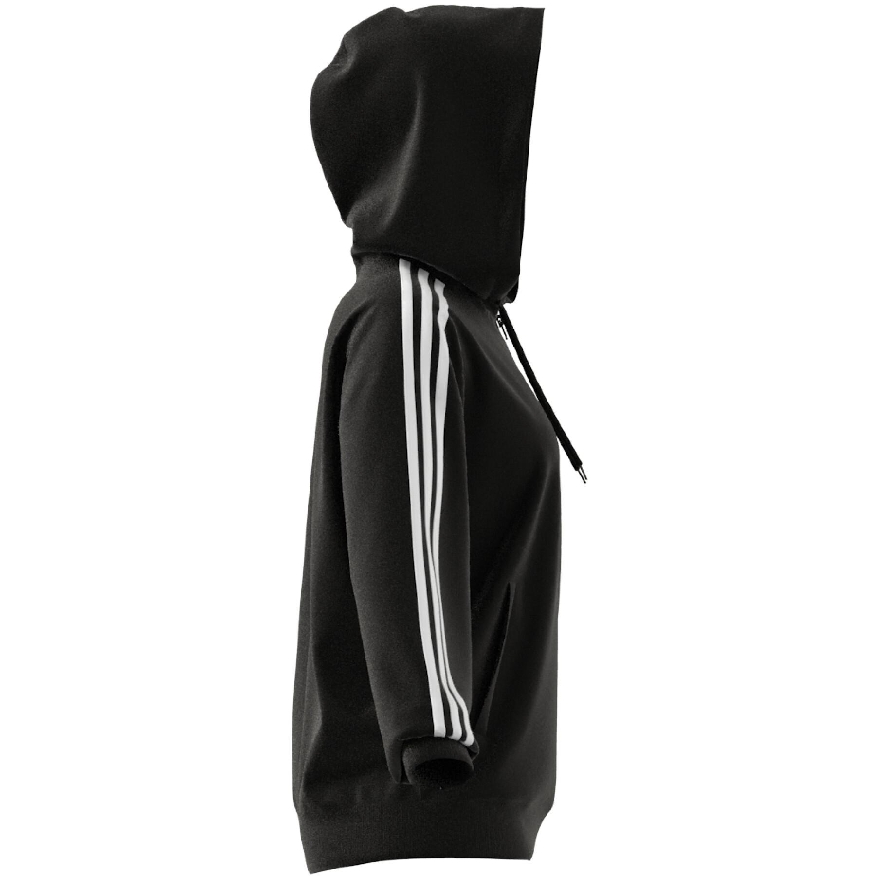 Sweatshirt à capuche full zip oversize femme adidas Essentials 3-Stripes