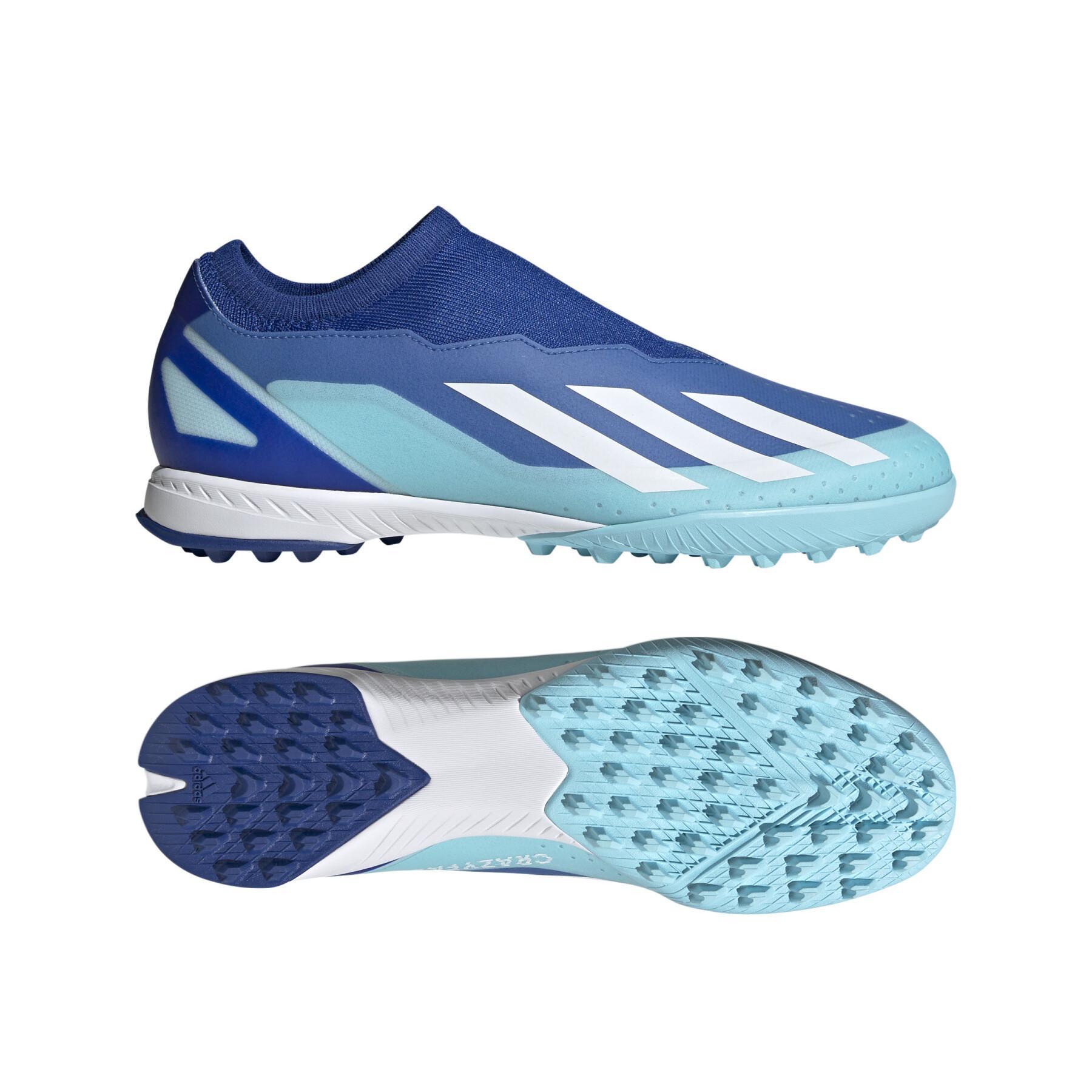 Chaussures de football sans lacets adidas X Crazyfast.3 Turf - Marinerush Pack