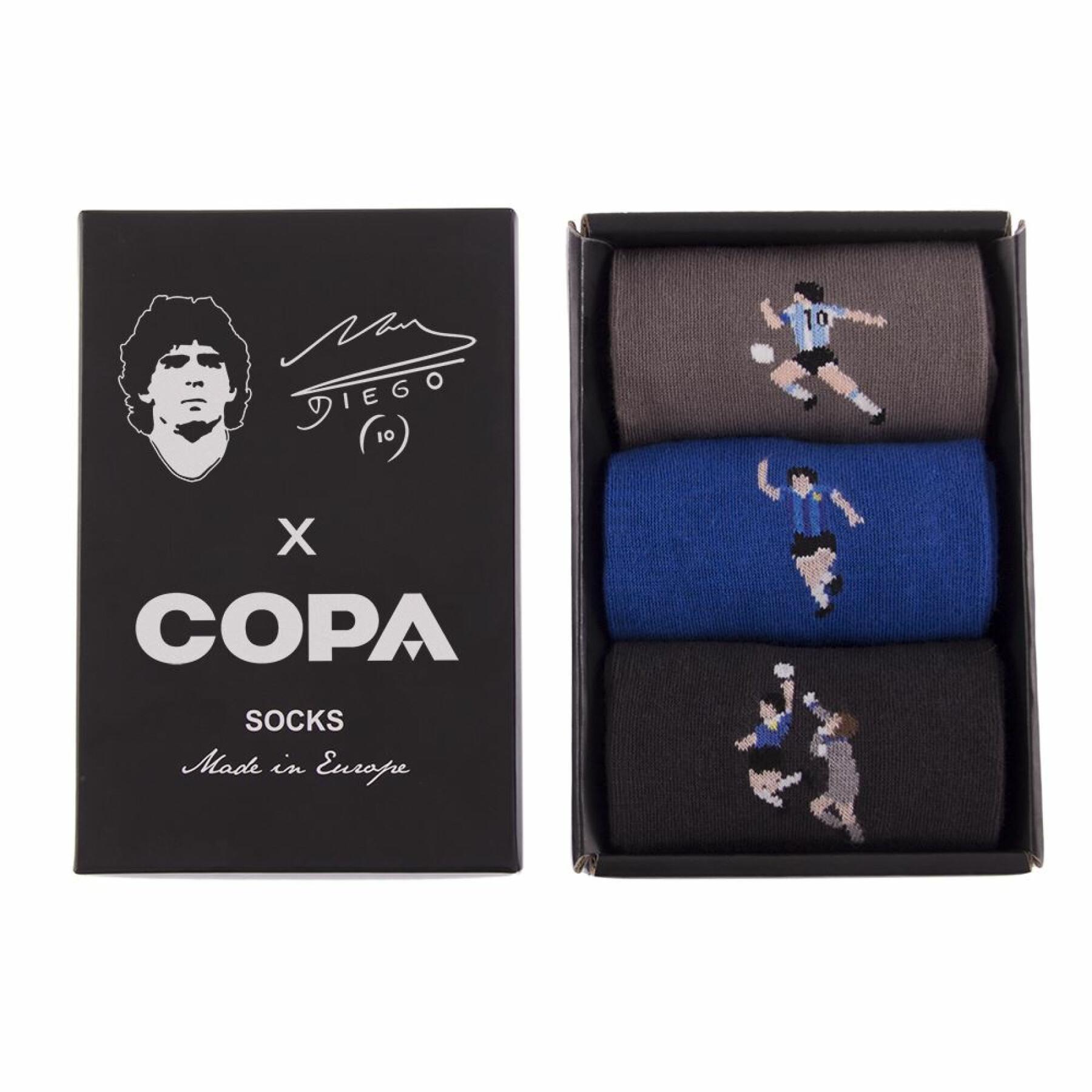 Coffret de chaussettes Copa Argentine Maradona (3P)