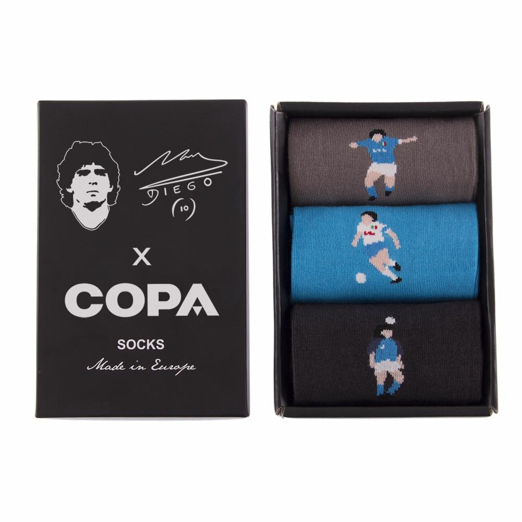 Coffret de chaussettes Copa SSC Napoli Maradona (3P)