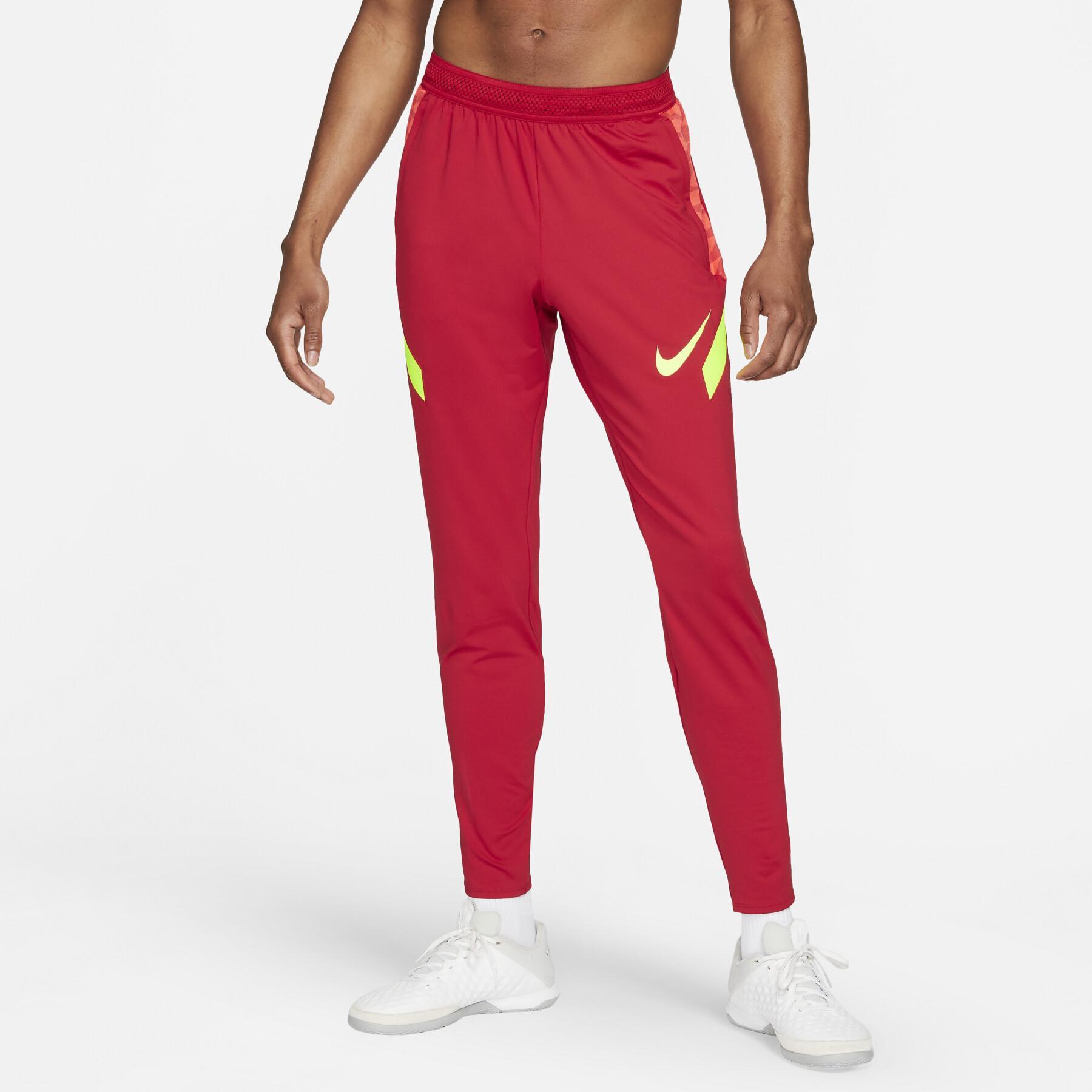 Pantalon survêtement Femme Nike Strike rouge jaune 2021/22 sur