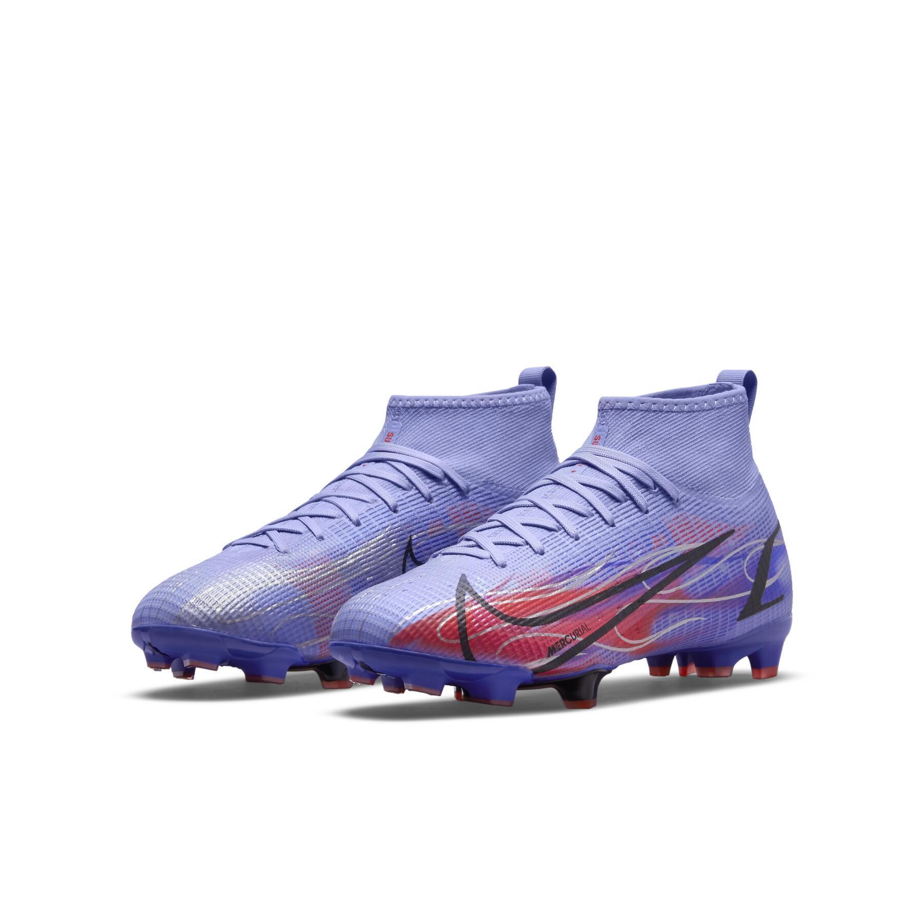 عطر مسك الختام Chaussures de football enfant Nike Mercurial Superfly 8 Pro FG KM Flames عطر مسك الختام