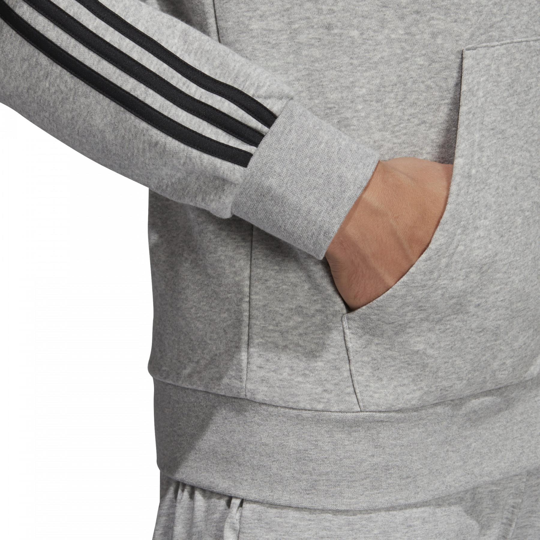 Veste à capuche adidas Essentials 3-Stripes Fleece