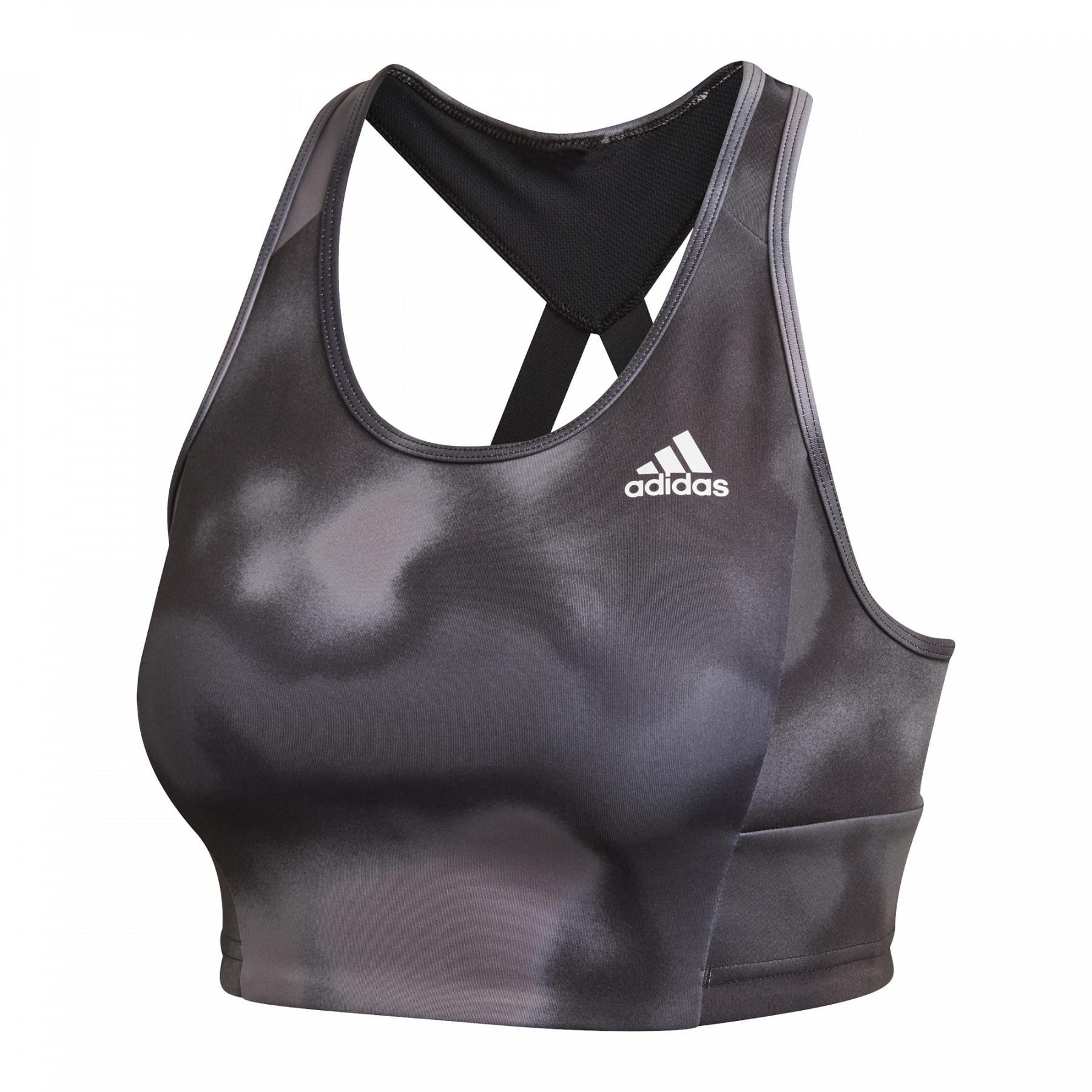 Brassière femme adidas Designed to Move Allover PrintTop