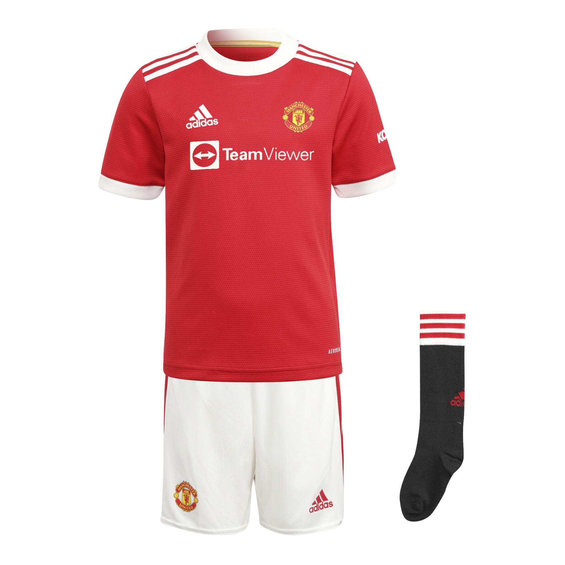 Mini kit Domicile Manchester United 2021/22
