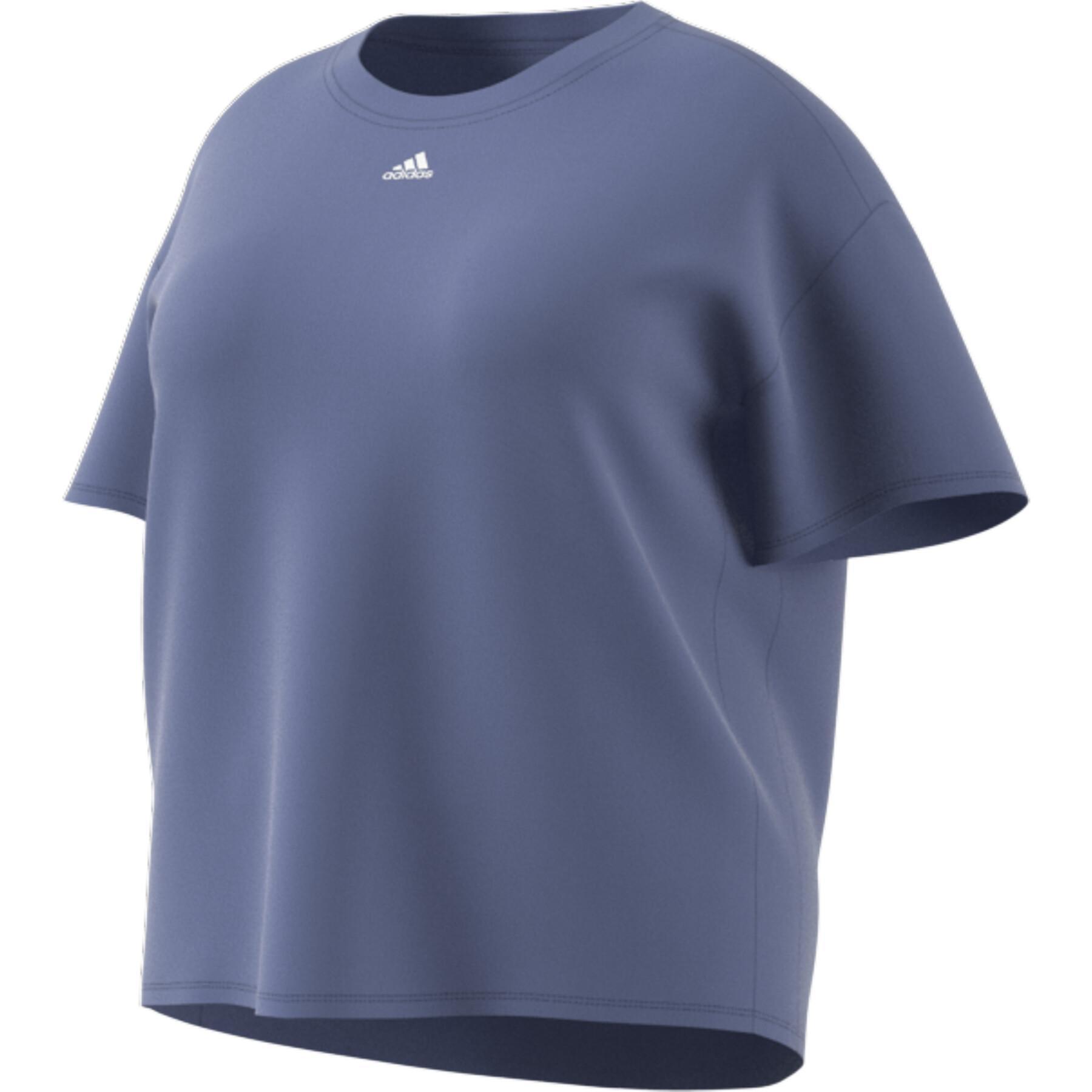 T-shirt femme adidas Training 3-Stripes Aeroready (Grandes tailles)