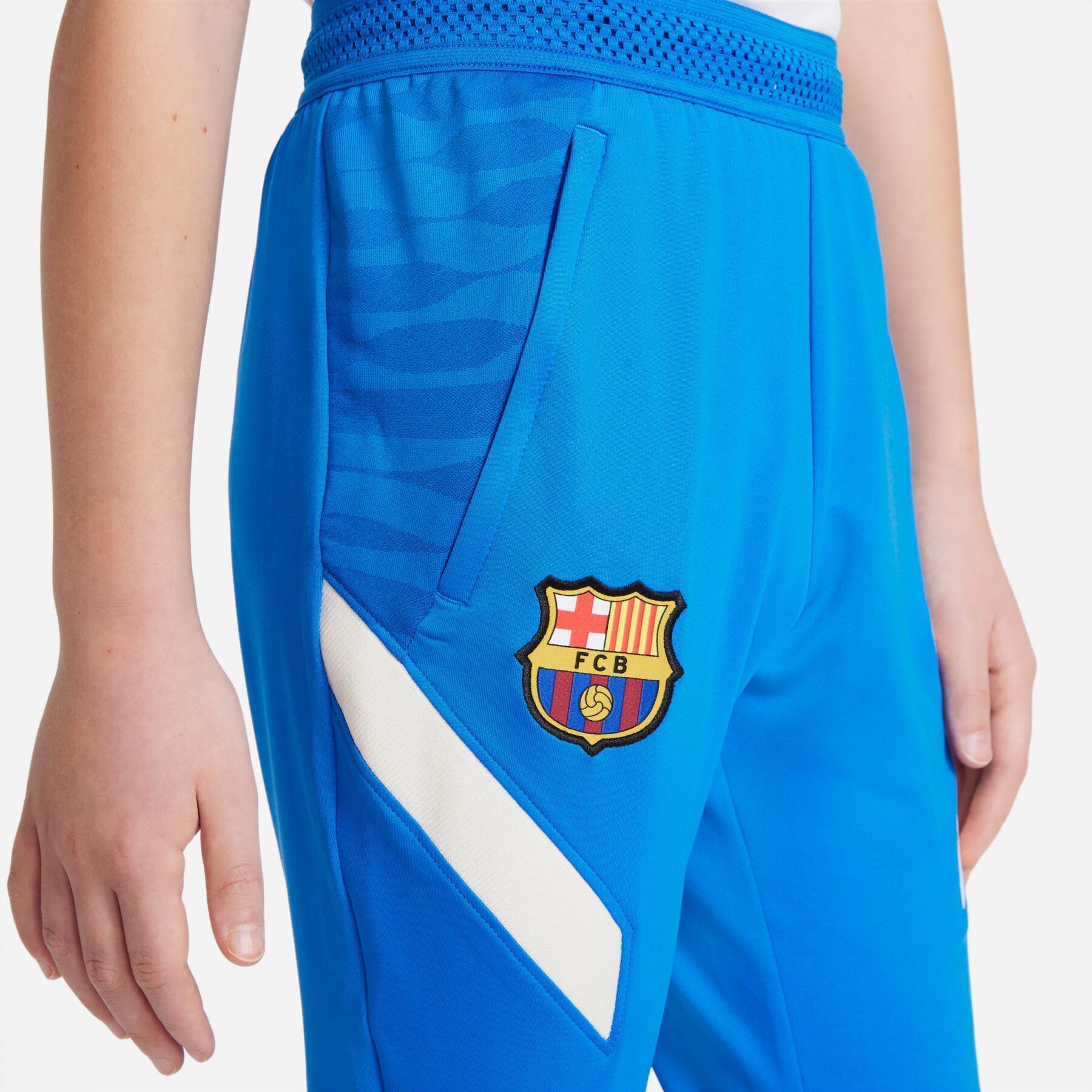 Pantalon d'entraînement enfant FC Barcelone Dynamic Fit Strike 2021/22
