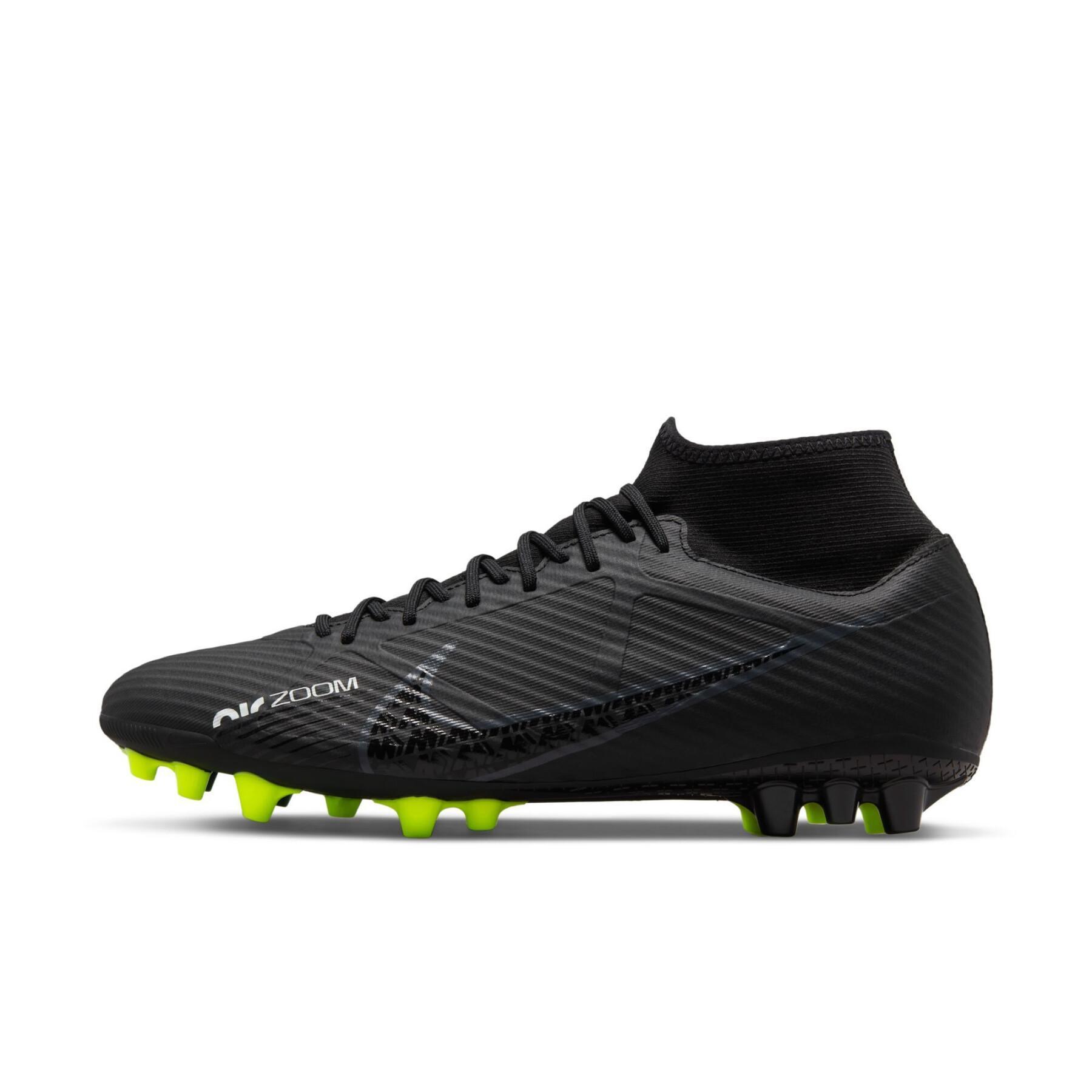 Chaussures de football Nike Zoom Mercurial Superfly 9 Academy AG - Shadow Black Pack