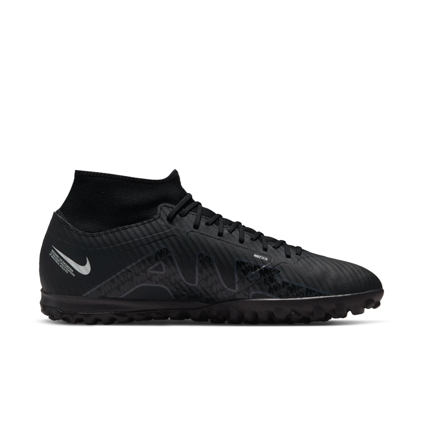 Chaussures de football Nike Zoom Mercurial Superfly 9 Academy TF - Shadow Black Pack