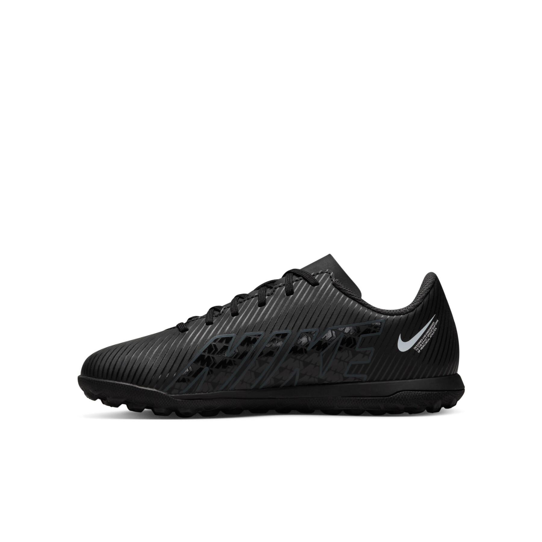 Chaussures de football enfant Nike Mercurial Vapor 15 Club TF - Shadow Black Pack