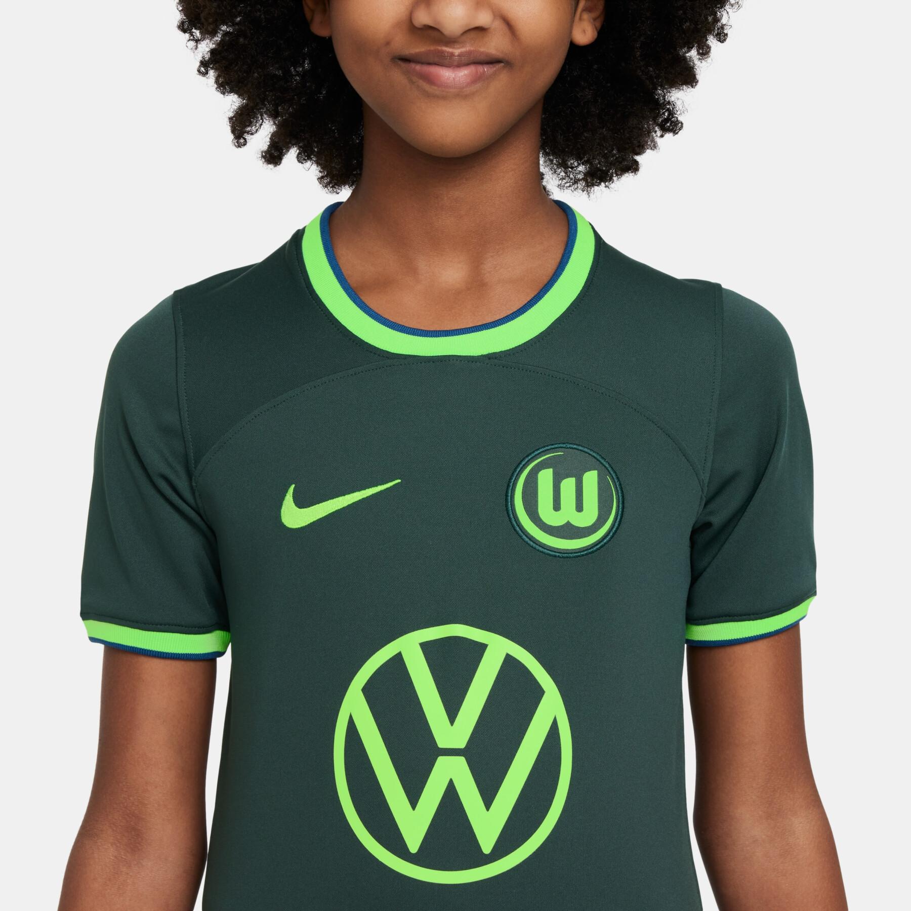 Maillot Extérieur enfant VFL Wolfsburg 2022/23