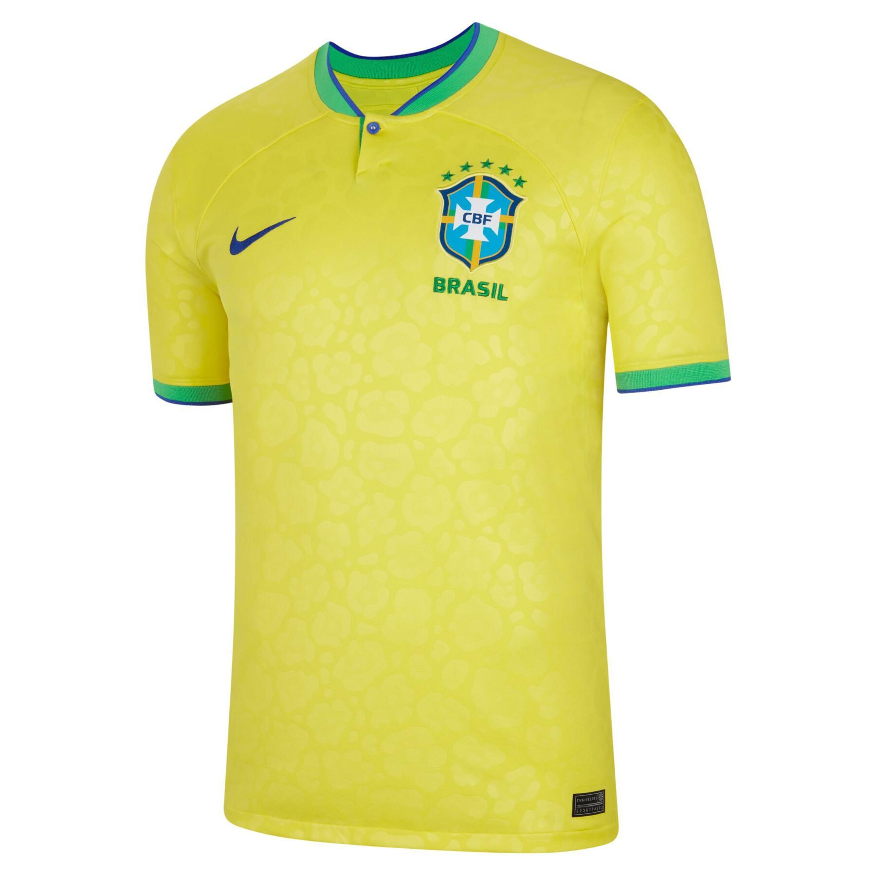 Maillot Domicile Coupe du monde 2022 Brésil