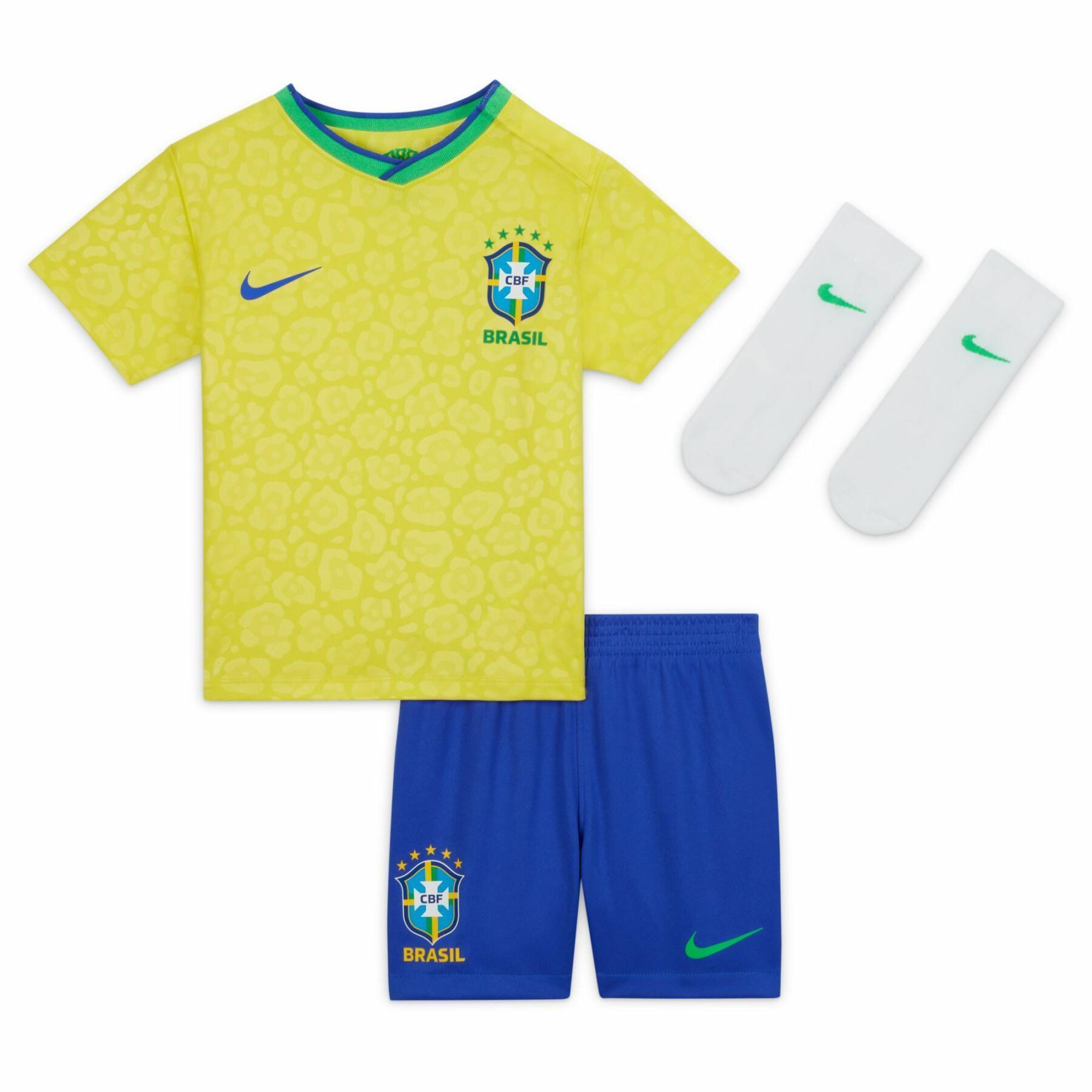 Mini-kit Domicile bébé Coupe du monde 2022 Brésil