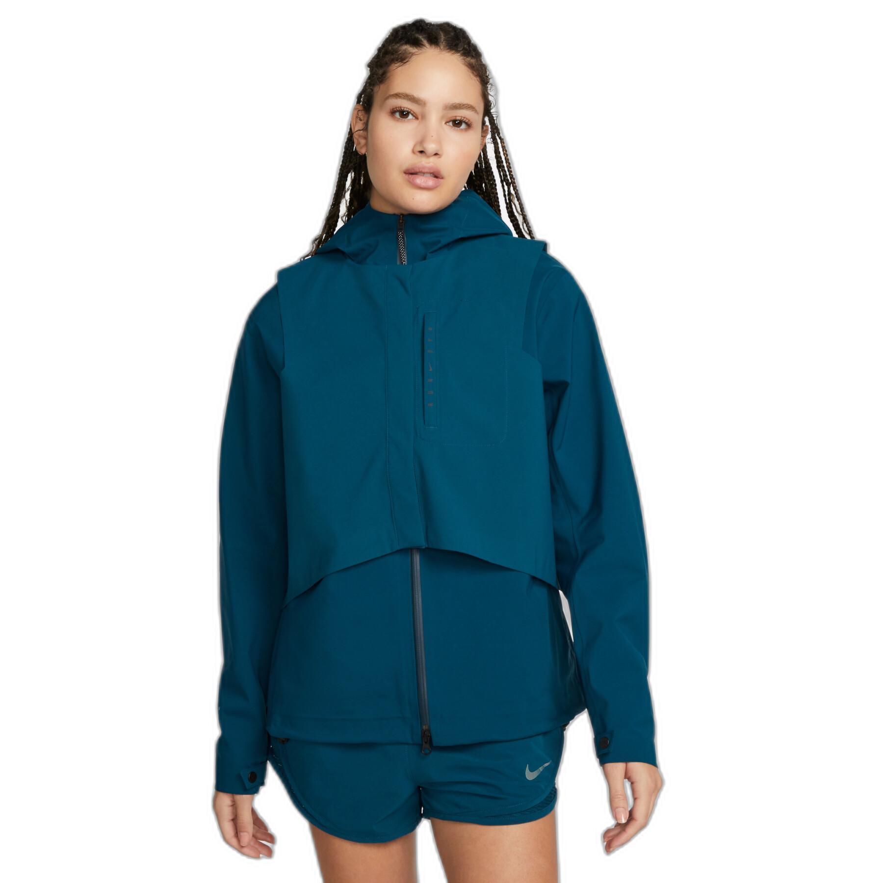 Veste imperméable à capuche zippé femme Nike Storm-FIT Run Division