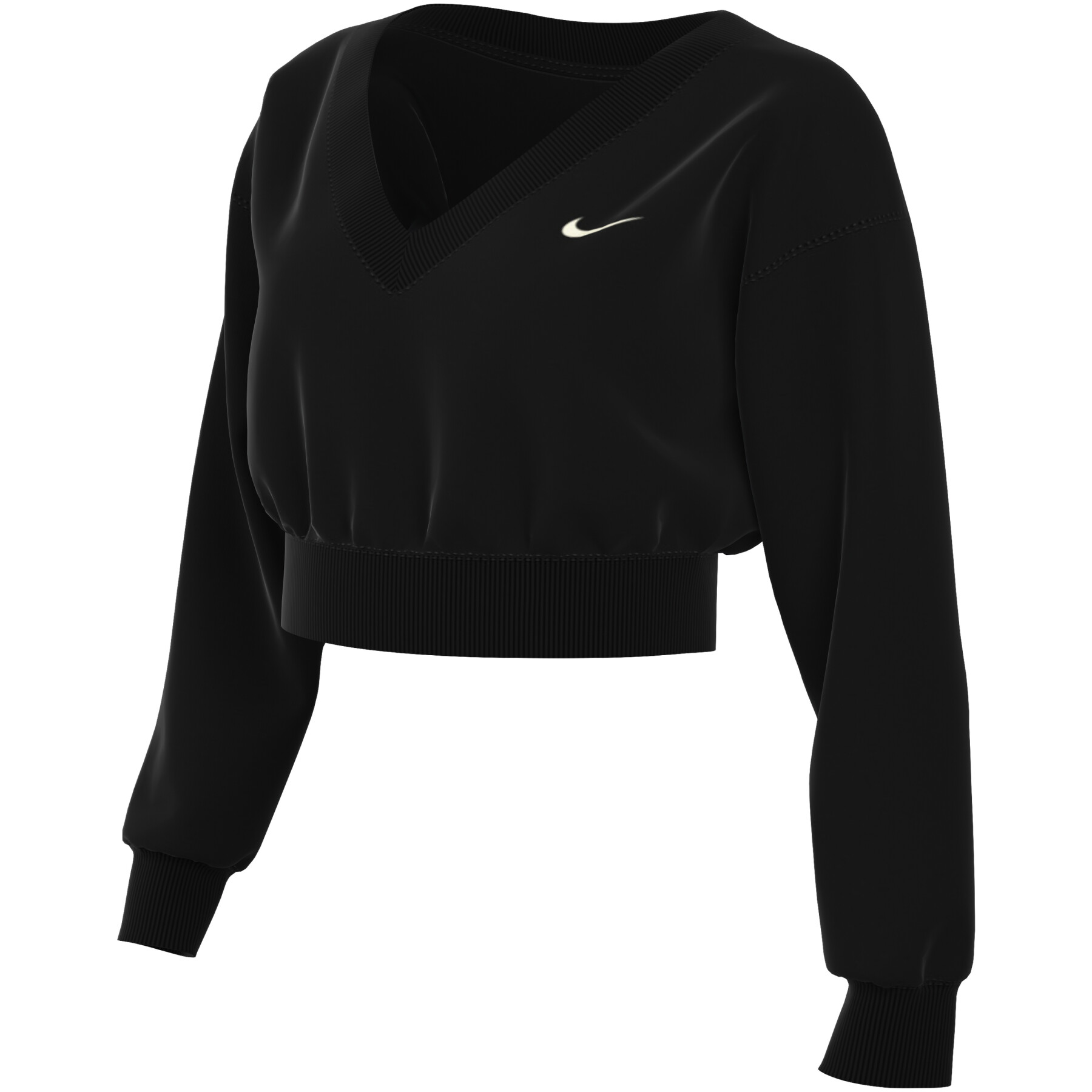 Sweatshirt court oversize à col V femme Nike Phoenix Fleece