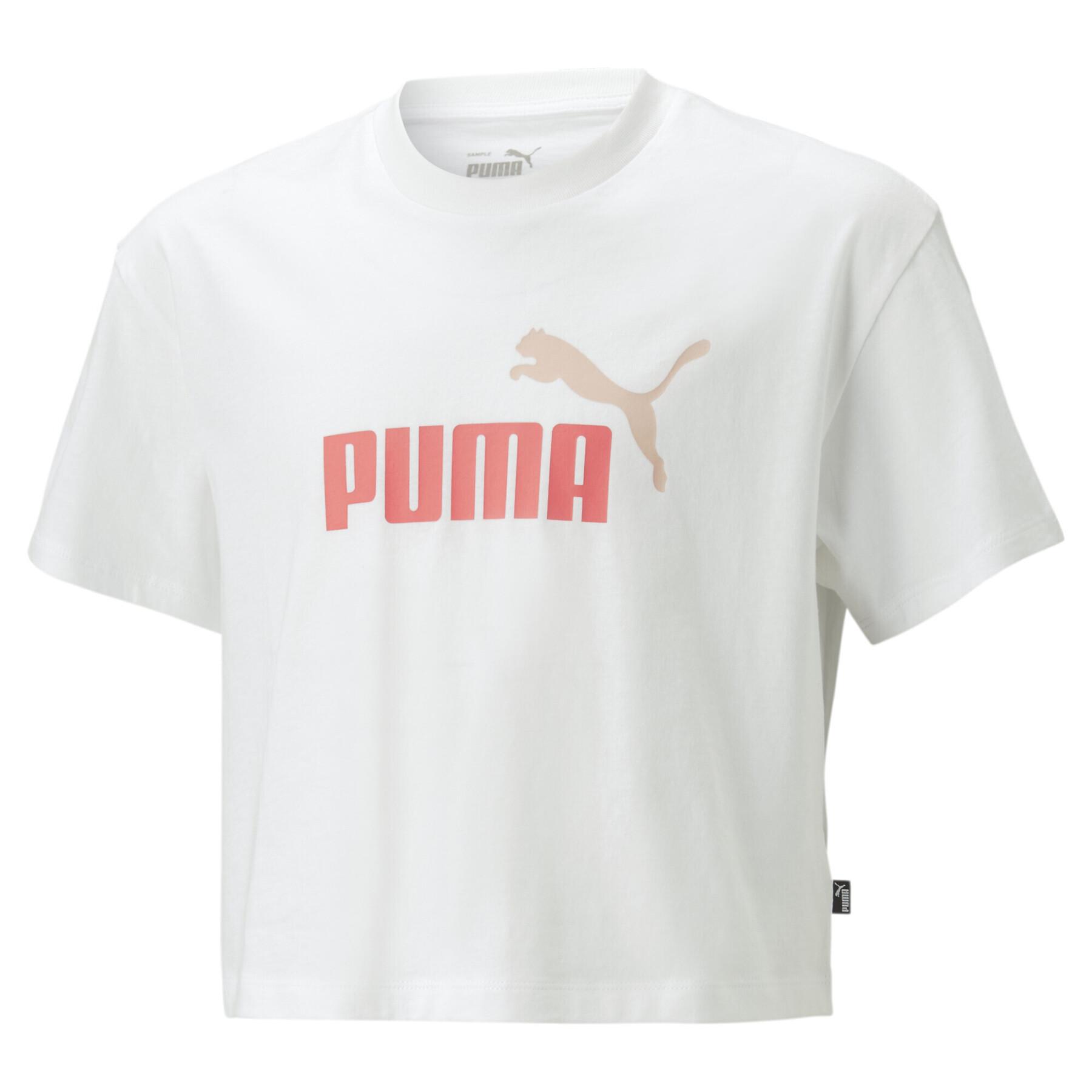T-Shirt fille Puma Girls Logo Cropped