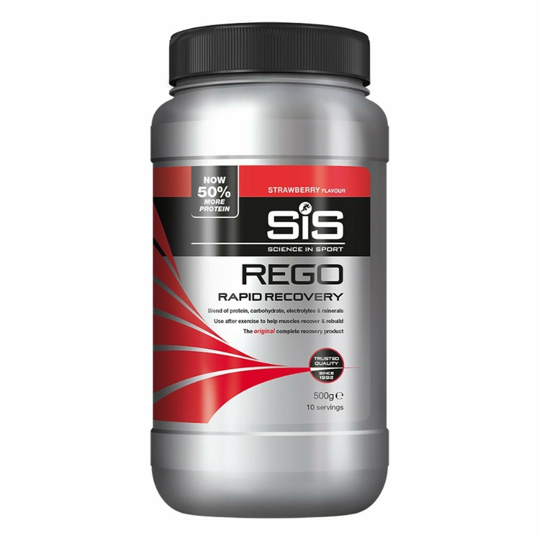 Boisson de récupération Science in Sport Rego Rapid Recovery - Strawberry - 500 g