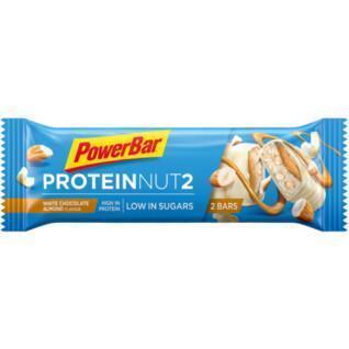 Barres PowerBar ProteinNut2 Low Sugar 18x45gr White Chocolate Almond