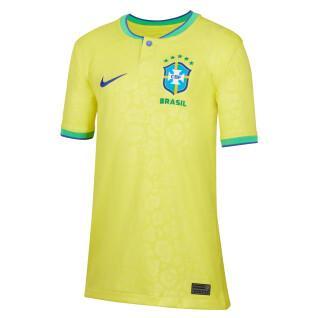 Maillot Domicile enfant Coupe du monde 2022 Brésil
