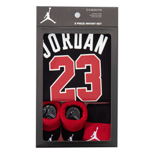Ensemble chaussettes, t-shirt et bonnet jersey enfant Jordan 23