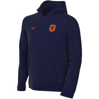 Sweatshirt à capuche zippé enfant Pays-Bas Euro 2024