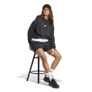 Sweatshirt à capuche brodé crop french terry femme adidas