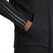 Veste à capuche adidas Essentials Doubleknit Cut 3-Bandes Full-Zip