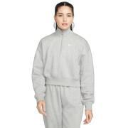 Sweatshirt crop 1/2 zip femme Nike Phoenix Fleece